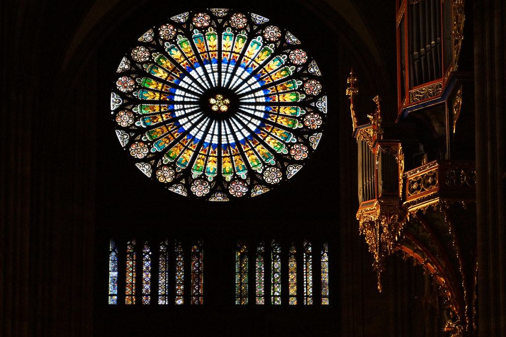 La rosace de la cathédrale de Strasbourg